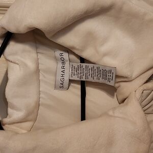Cream Sag Harbor Quilted Vest XL